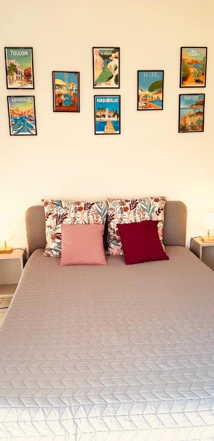 Appartement vue mer avec parking fermé La Ciotat Exterior foto