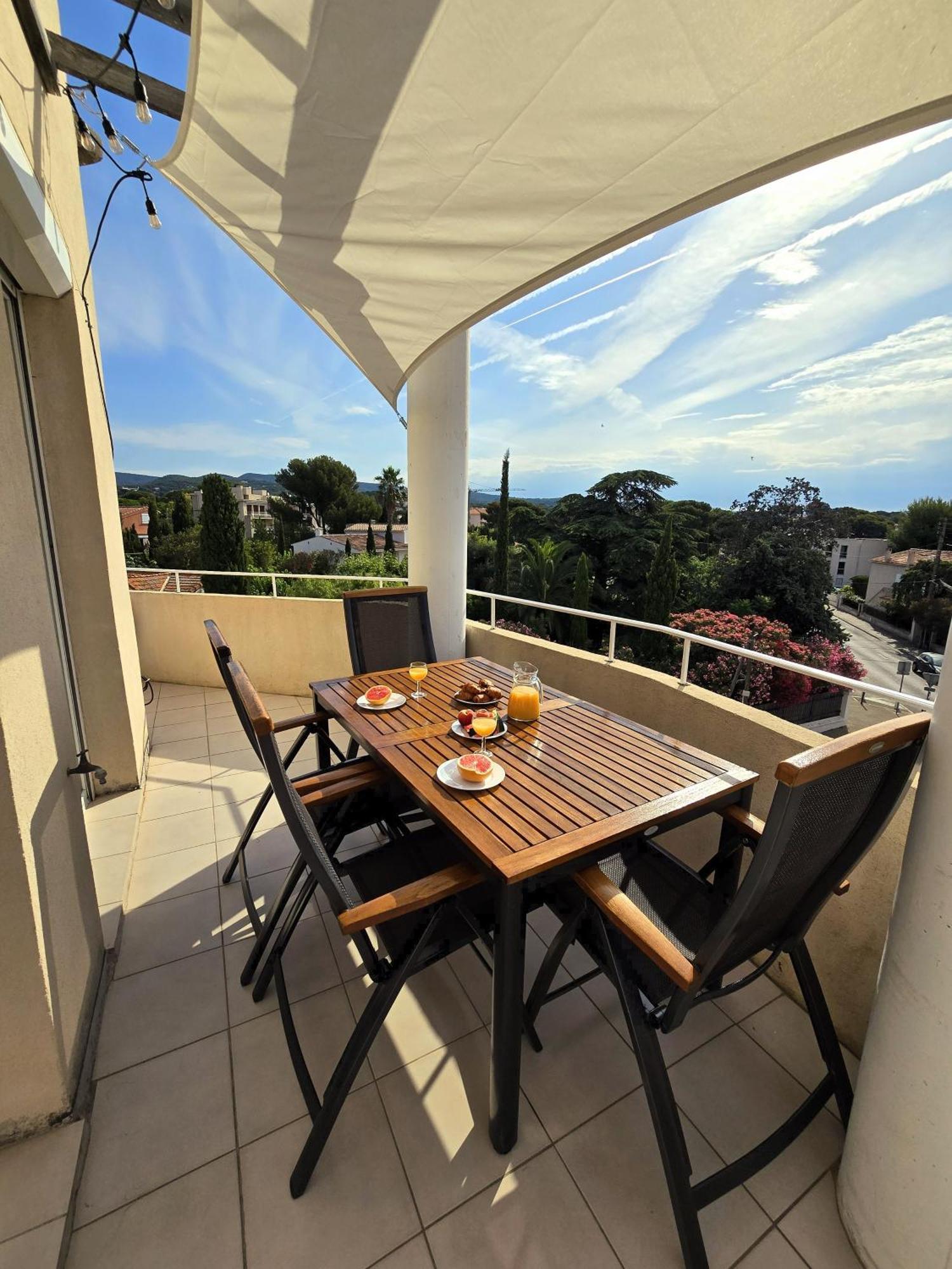 Appartement vue mer avec parking fermé La Ciotat Exterior foto