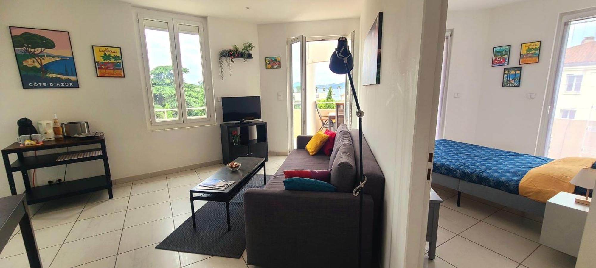Appartement vue mer avec parking fermé La Ciotat Exterior foto